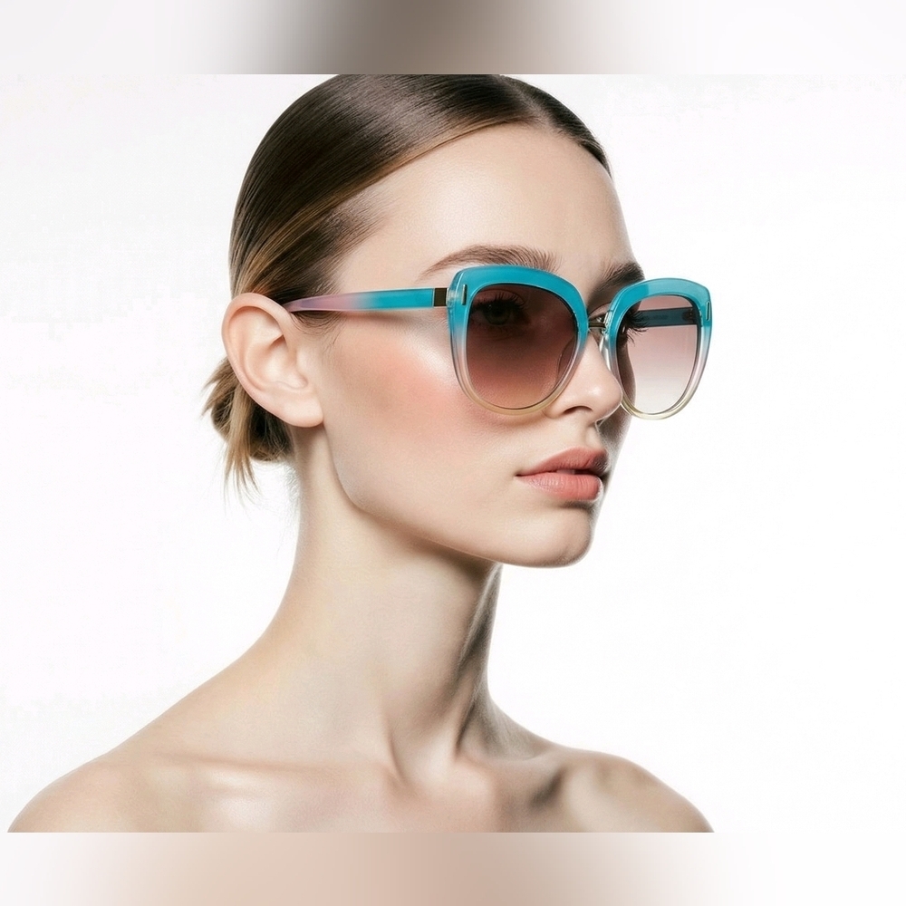 🆕MULTI COLOR FACE SQUARE SUNGLASSES - Picture 5 of 5